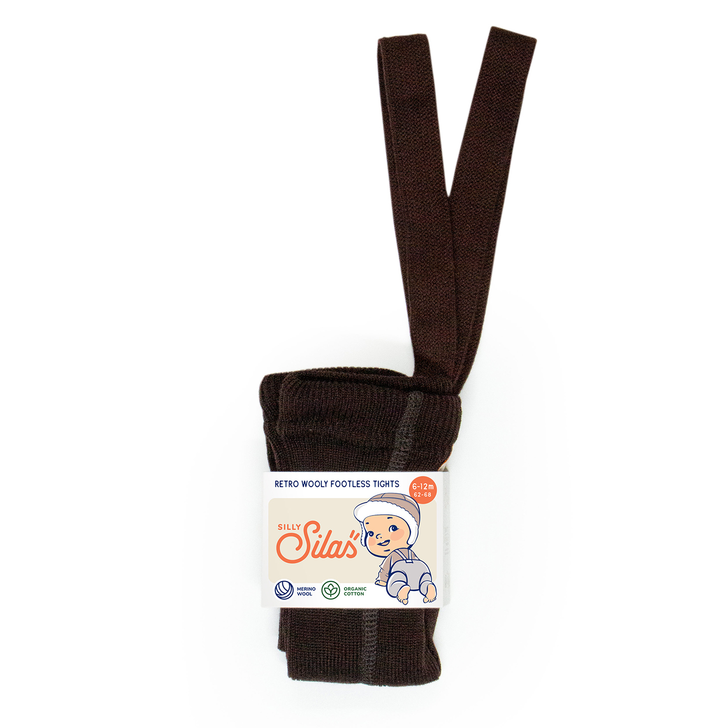 Brown top footless tights