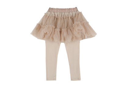 Roche Skirt with Tights, Rose Beige