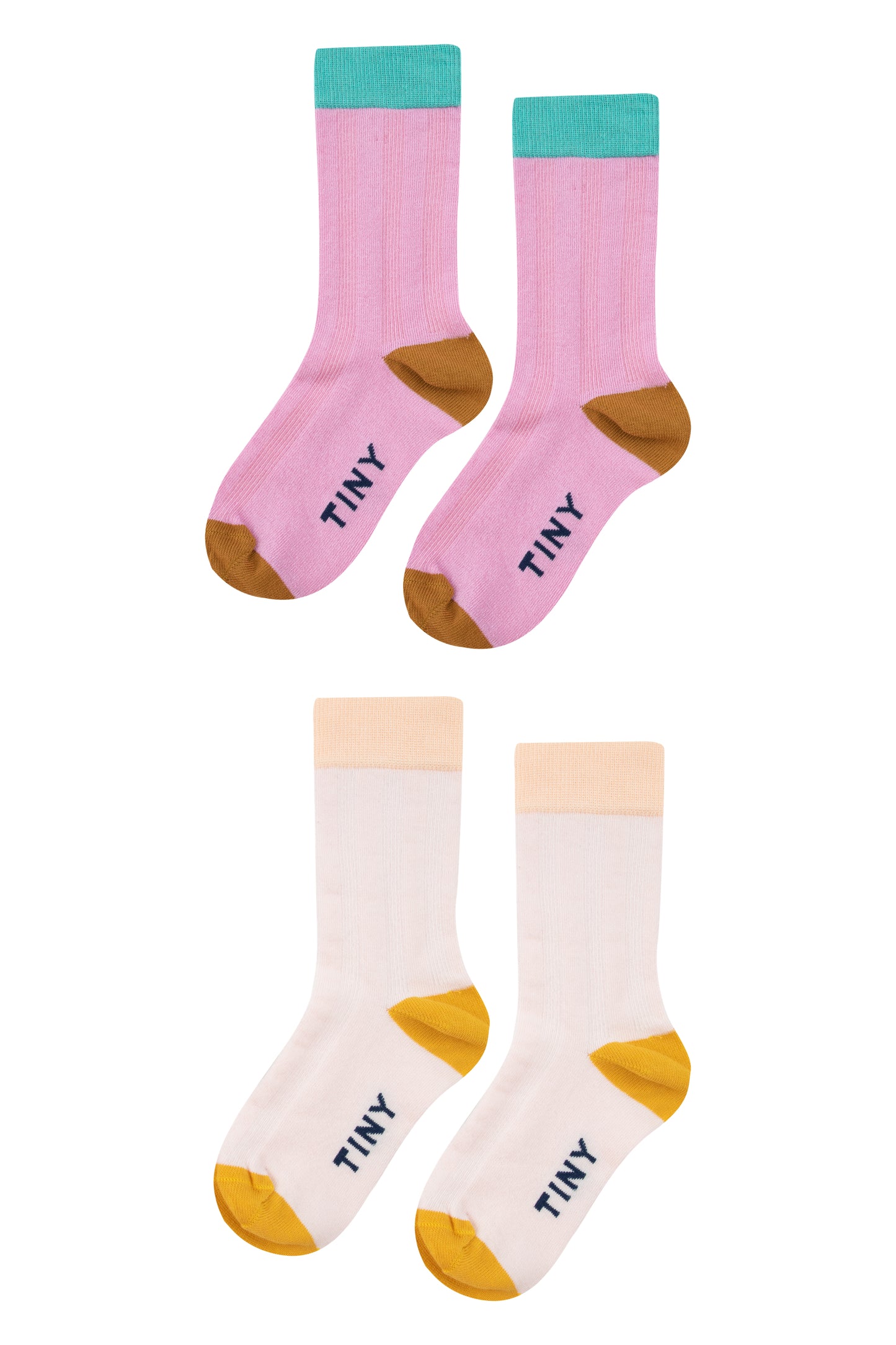 Bicolor Socks Pack, Pink/Soft Pink