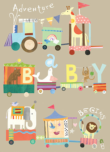 Baby Train Card