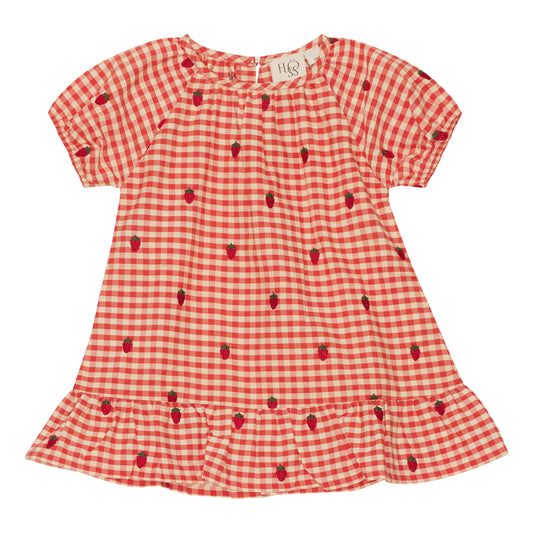 Molly Dress, Berry Gingham