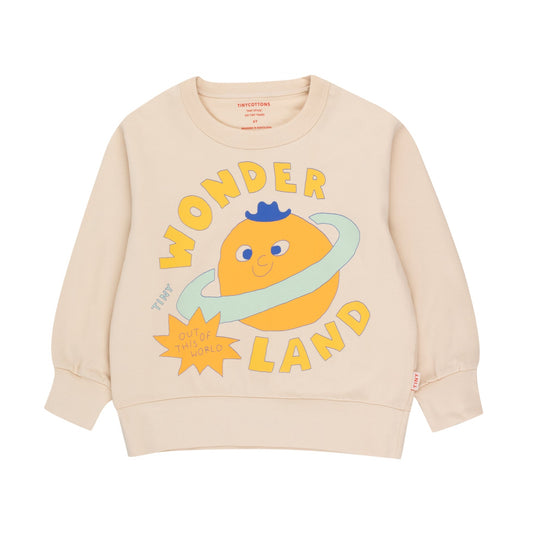 Wonderland Sweatshirt, Light Cream