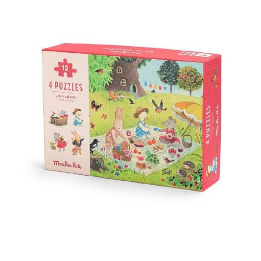 Moulin Roty Four Seasons Mini Puzzles