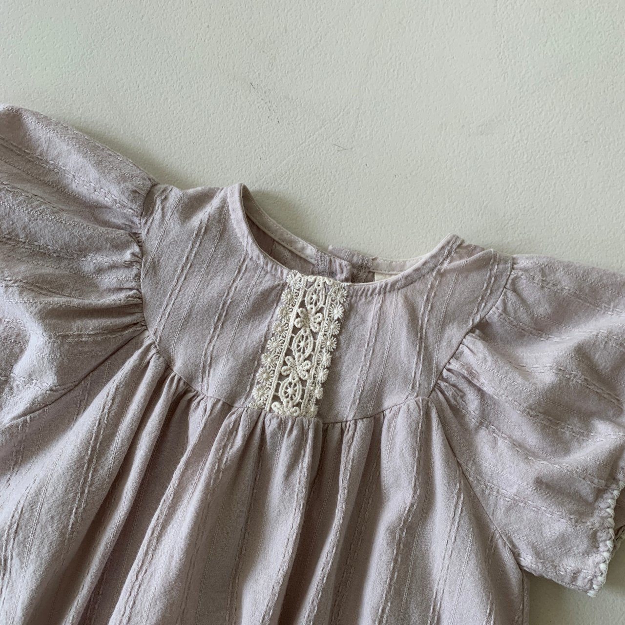 Butterfly Romper, Lilac Grey
