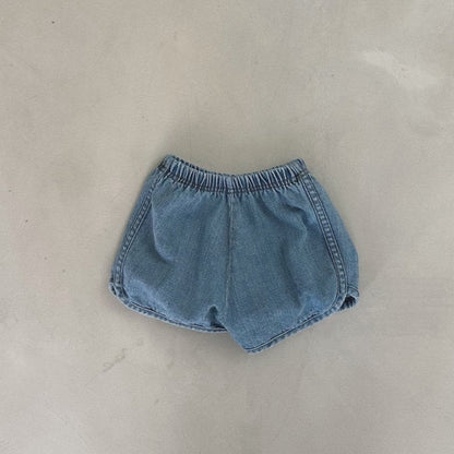 Billy Denim Shorts, Medium Wash